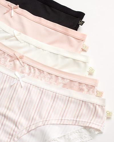 Miniatura 3 de Jessica Simpson Women's Bikini Underwear - 5 Pack Sexy Lace Trim Seamless Panties Briefs for Women