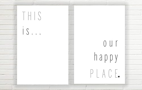 Miniatura 4 de This Is Our Happy Place Sign (11x17 inch Unframed Farmhouse Prints, Farmhouse Decor, Minimalist Print, Great Gift, 2 Unframed 11x17 inch Art Prints)