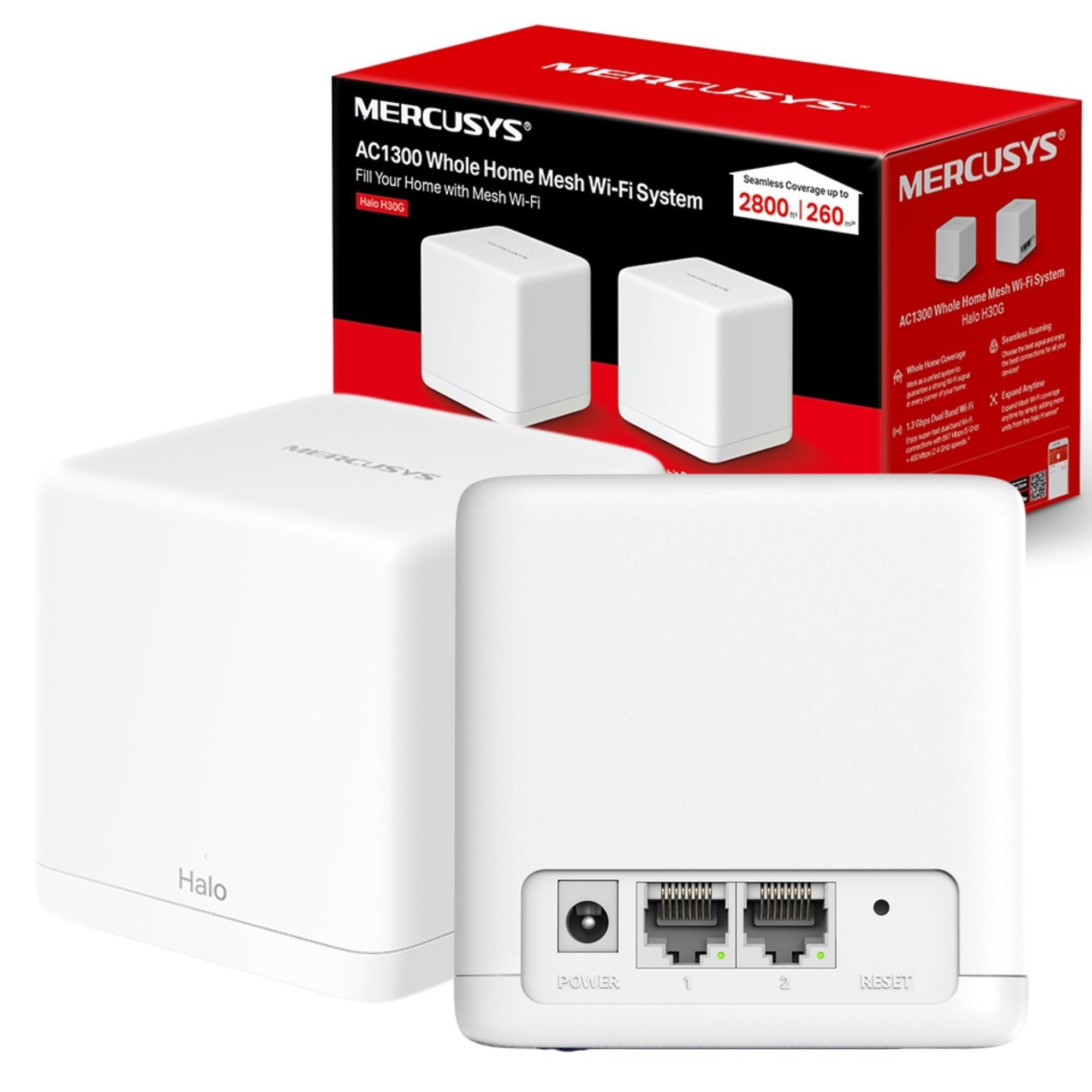 MERCUSYS Halo H50G(3-pack) AC1900 WiFi Extender Booster,Dual Band Mesh WiFi System,TP-Link Router,VPN Encryption WiFi Booster,APP Control,Guest Network,Gigabit Ports,Easy Setup,Parental Control — view 14