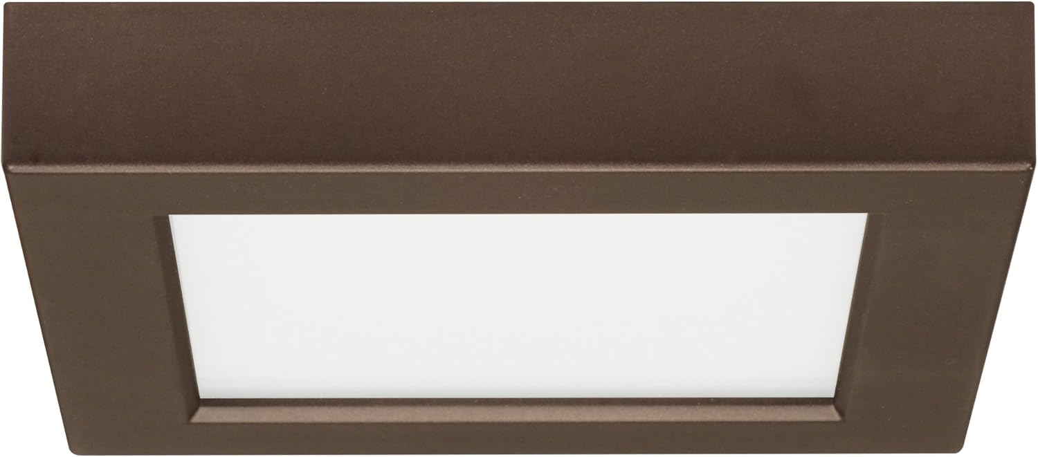 Satco S21504 Transitional LED Flush Mount in Bronze/Dark Finish, 5.50 inches