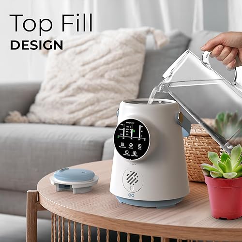 Miniatura 4 de Everlasting Comfort Humidificador de llenado superior de 2.5 litros  Actualizado fácil de limpiar 20 horas de funcionamiento Humectante de aire de