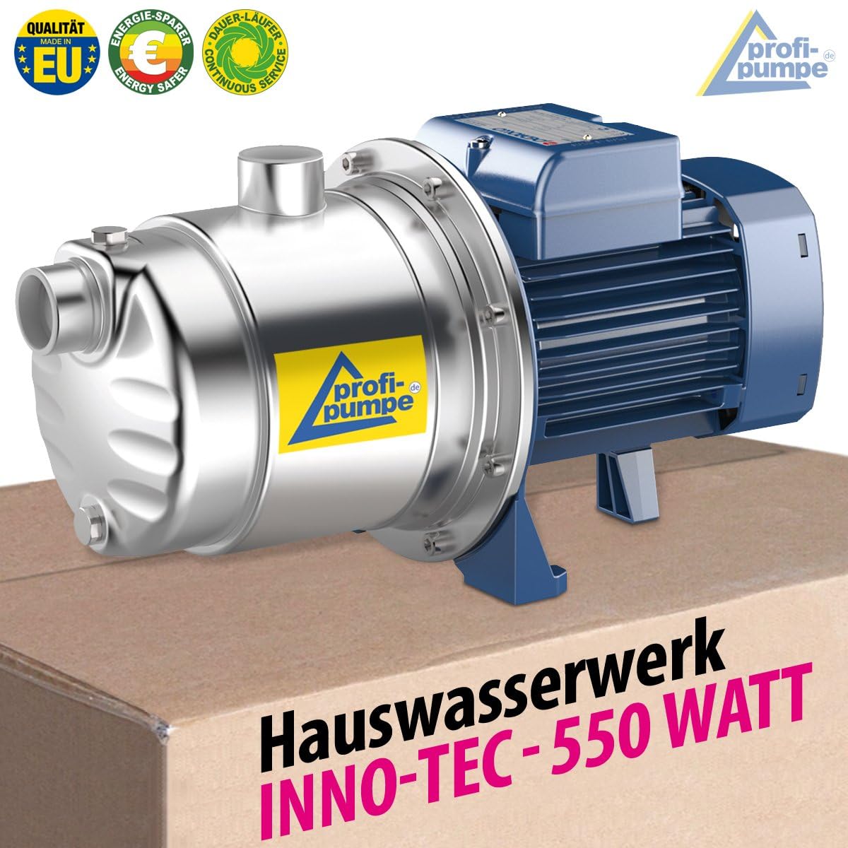 INNO-TEC 600 pompa krzyżowa do domowej instalacji wodnej – z przełącznikiem ciśnieniowym AC 3 vk samozasysająca 4-stopniowa cicha pompa zapewniająca czystą wodę użytkową