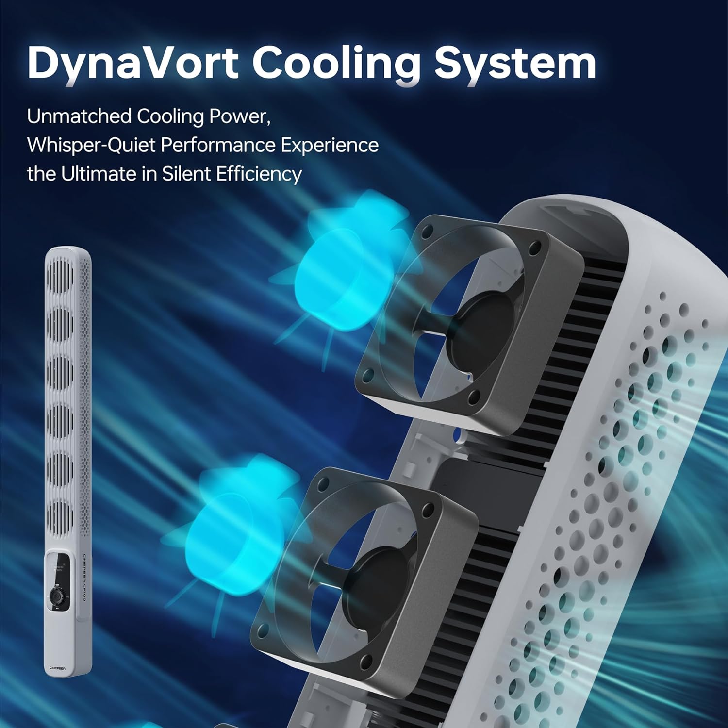 ZHIYUN CINEPEER CF100 100W RGB Light Stick Handheld LED Video Light Wand 2700K-6500K CRI 96+ TLCI 98+ Portable Fill Light with 6 Light Effect Continuous Output Photography Tube Combo