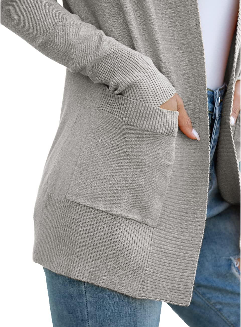 REDHOTYPE Women's Cardigans with Pockets Casual Lightweight Open Front Cardigan Sweaters for Women (S-2XL) - Image 4