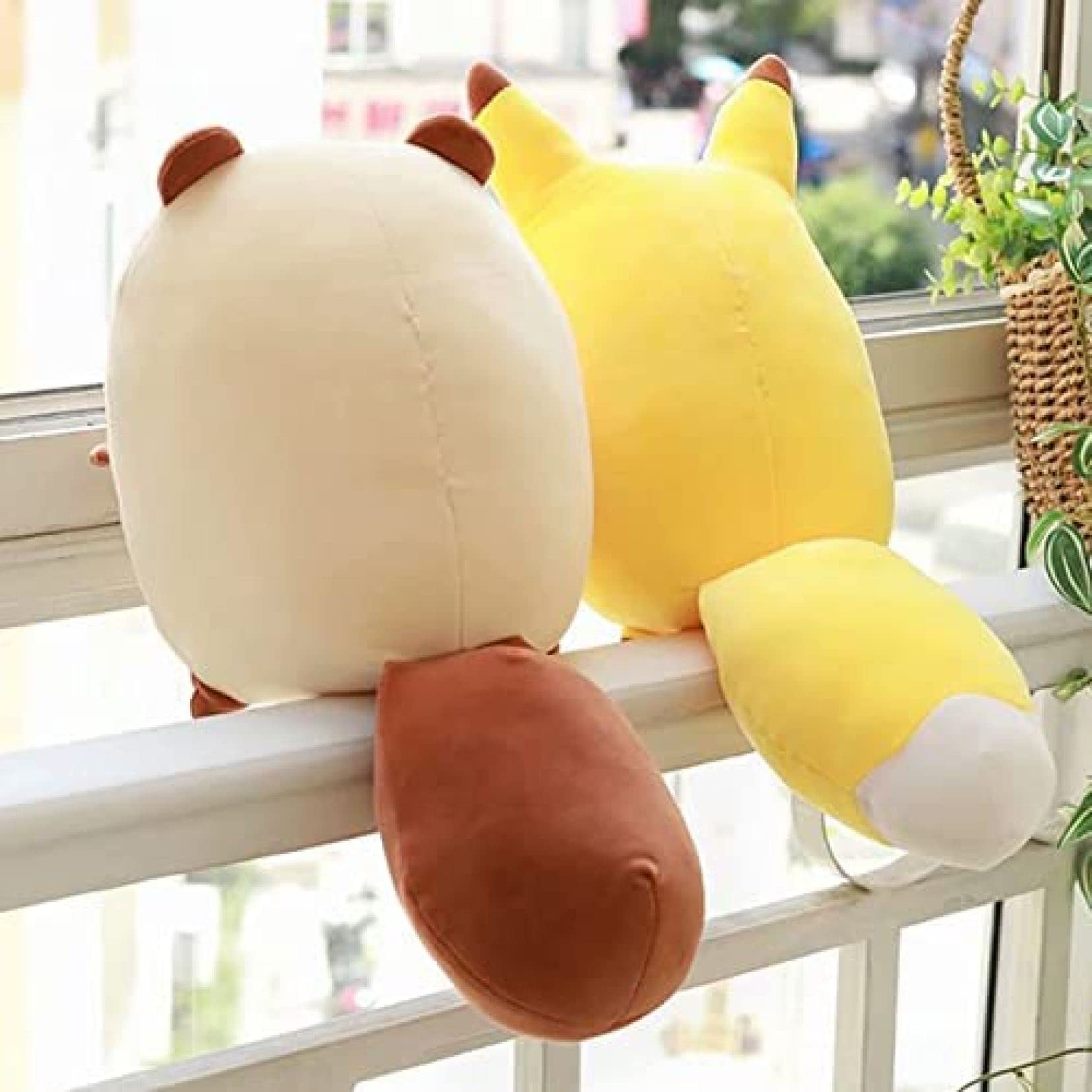 Amazon｜タヌキとキツネ 抱き枕 でっかいぬいぐるみ 洗える かわいい