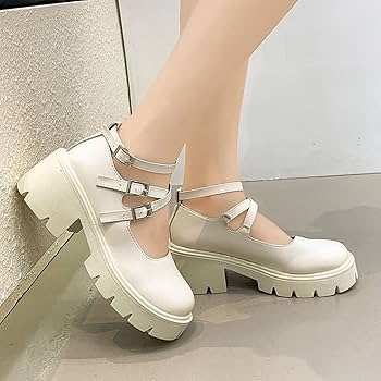 Amazon.com: Platform Mary Jane Shoes for Women Round Toe