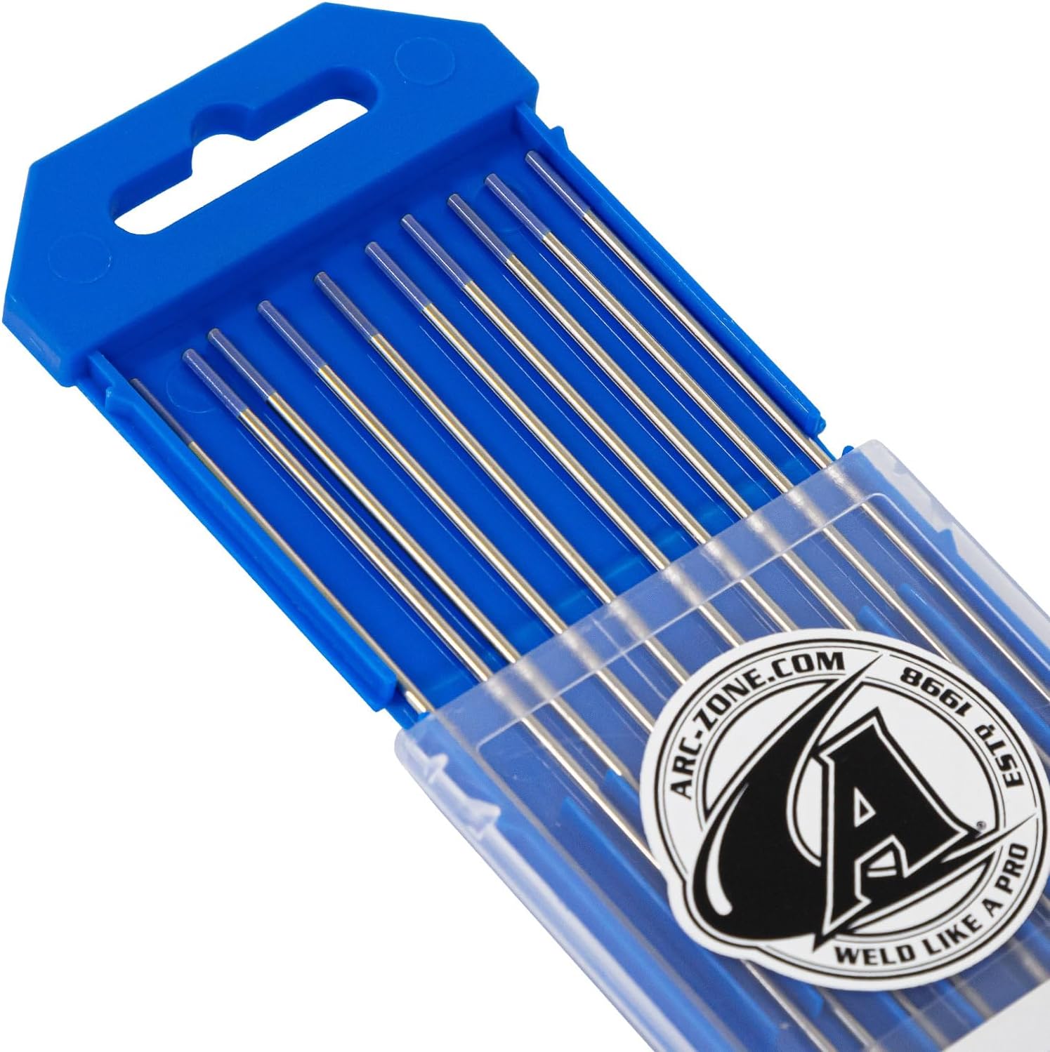 Arc-Saber Tungsten Holder x Amplify TIG Tungsten Electrode EWLa-2 Bundle (Dark Blue,1/16" x 7")