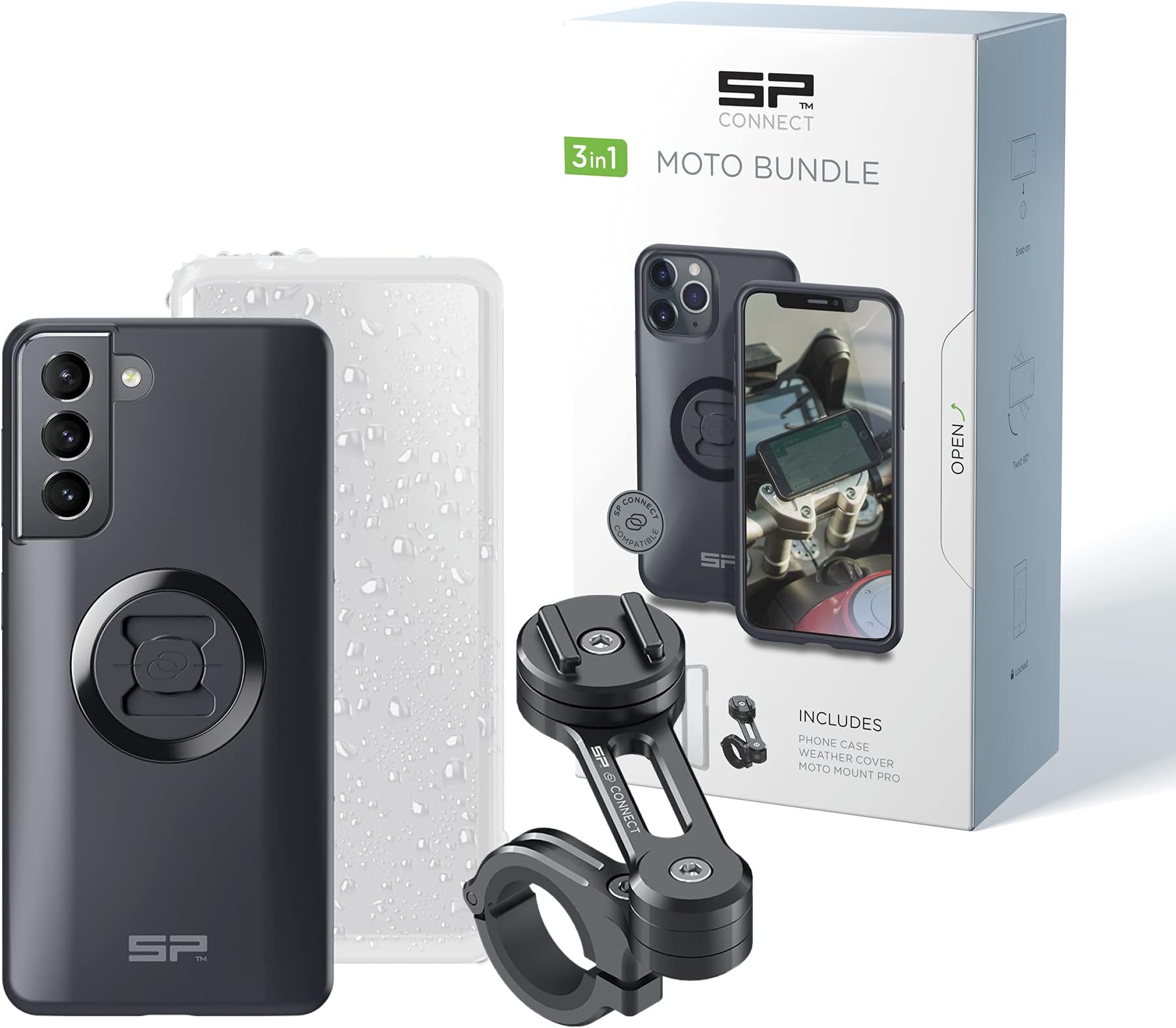 Custodia Moto Porta Smartphone Cellularline Impermeabile Fino A 6 Display P20624 - Foto 2