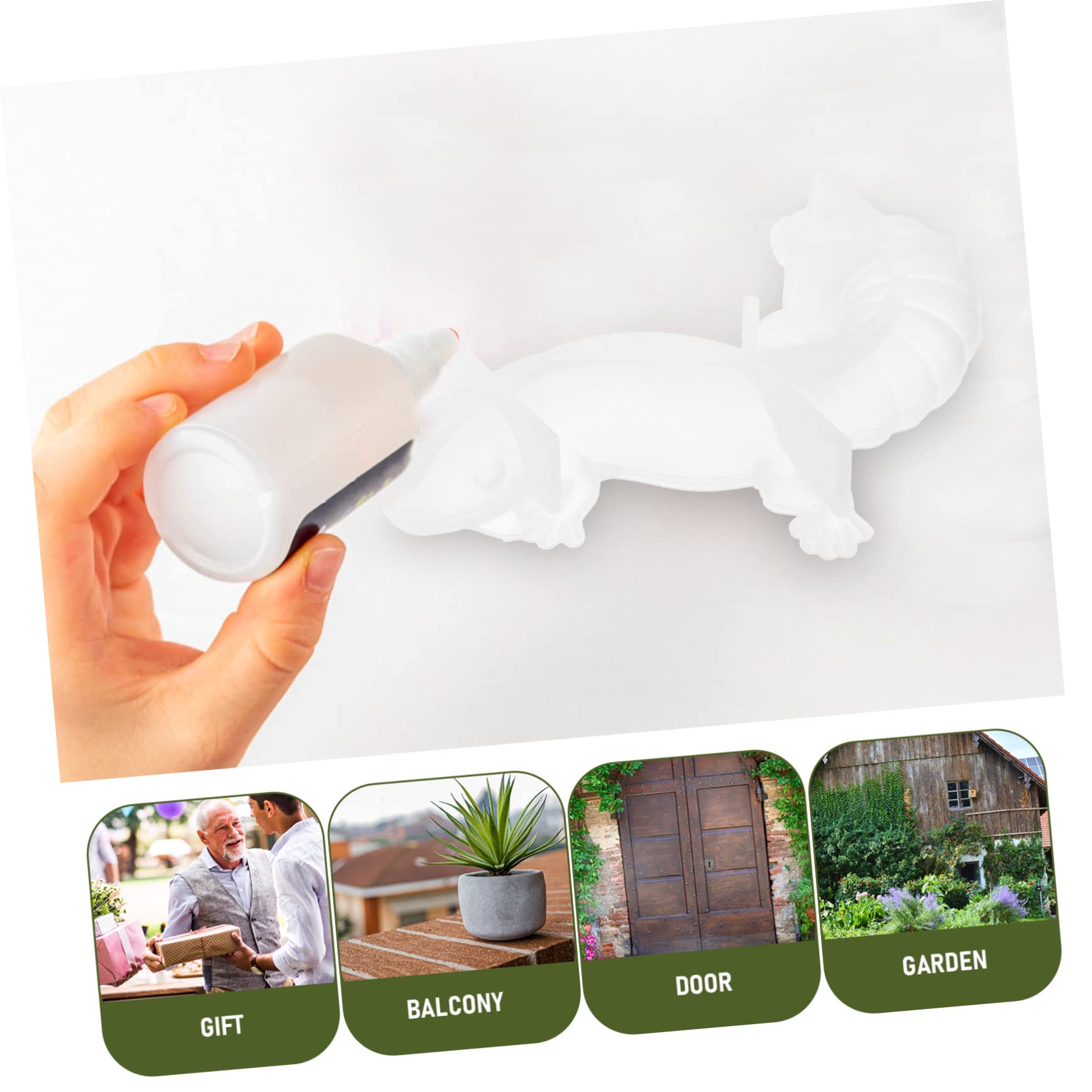 HOMSFOU 3 Ensembles Moule Décoratif pour Petits Animaux Moules Décoratifs en Forme De Grenouille Moules Réutilisables pour Fabrication De Statues d'animaux Moule en 4 pièces * 3