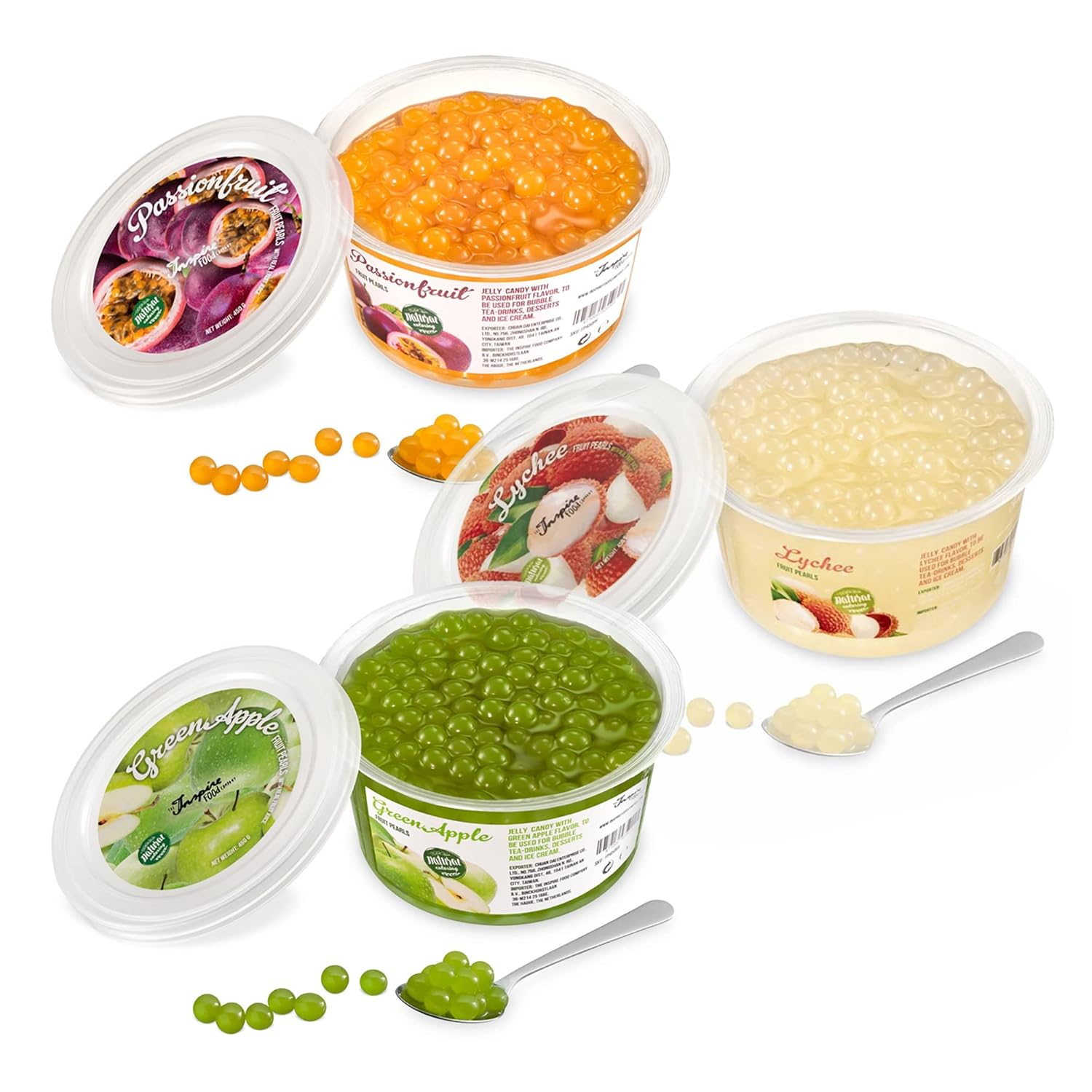 INSPIRE FOOD Popping Boba Pearls Variety Pack Passion