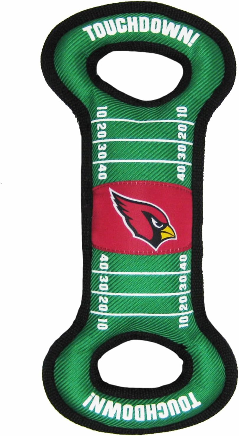 NFL Football Field DOG TOY with Squeaker. - NEW ORLEANS SAINTS - For Tug, Toss, and Fetch. - Tough & Durable PET TOY
