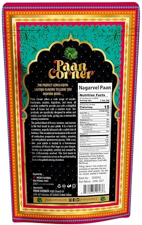 Paan Corner Nagarvel Paan Mouthfreshener, Clean Ingredients, 4.23 oz