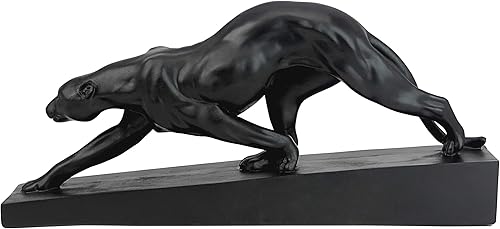Miniatura 6 de Design Toscano Estatua Rampant Tranquility Panther (juego de 2), color negro, 2 unidades