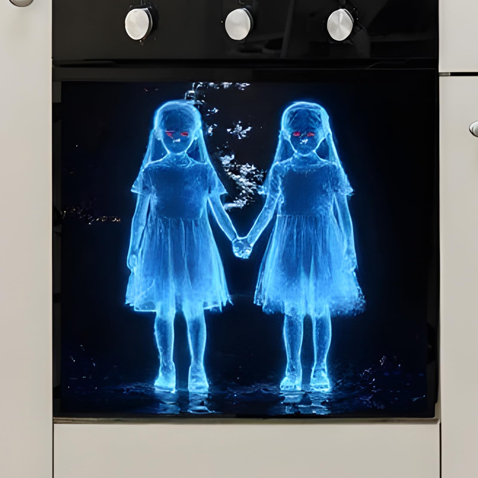 Pegatinas De Pared Halloween,Decoración De Calcomanías De Con Niña De Halloween | Suministros para Fiestas Decoración del Hogar Removible para Fiestas de Terror para Apartamentos,