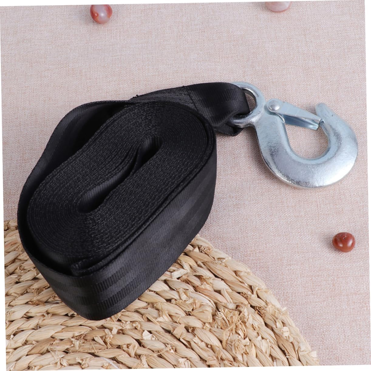 Alipis Winch Straps with Hook Elastic Tow Rope for Cars Trailers and Boats Quick Connect Design for Efficient Towing Versatile for Hauling