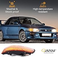 Vista 5 de Luces de esquina ámbar de cristal Lámparas W/E-Mark para 1992-2000 Subaru impreza Outback GC8 CC8A