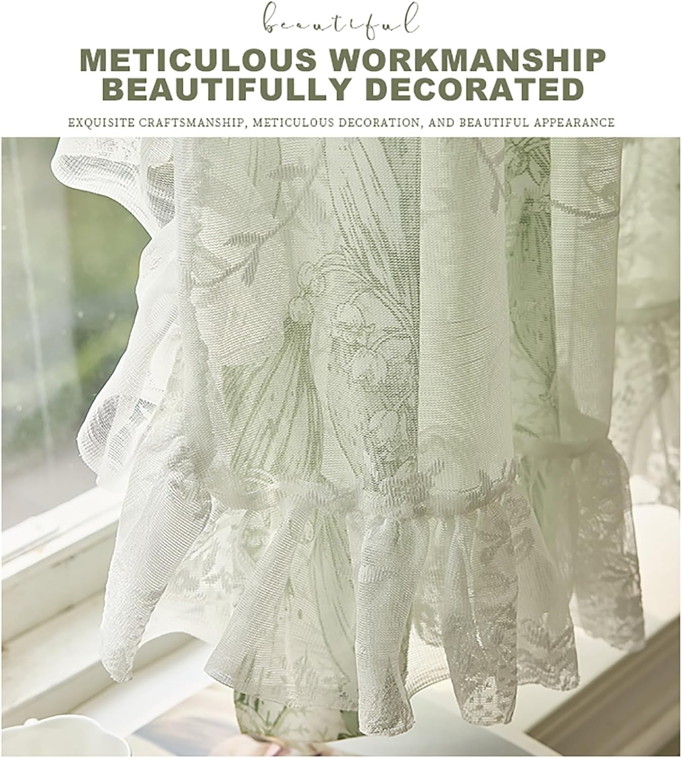 Rustic Kitchen Curtains Kitchen Window Curtains Over Sink Blackout Tier Curtains with Rod Pocket Small Window Curtains Waterproof for Cafe Bathroom Basement Laundry Room Half Window. ( Size : Pave W10