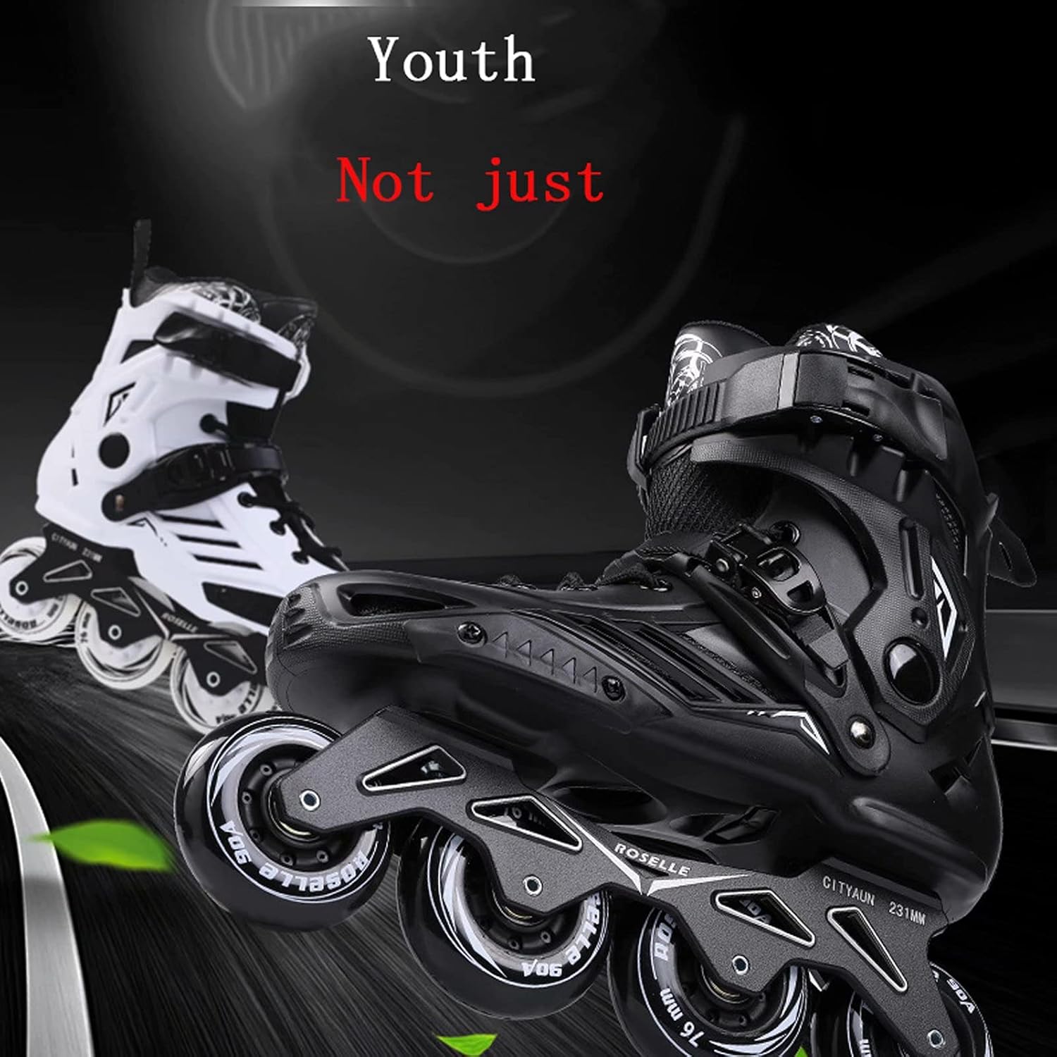 Roller Skates,Performance High-end Carbon Fiber Inline Skates Adult Inline Skates Men and Women Beginners Roller Skating Outdoor Racing Skates White : Sports & Outdoors