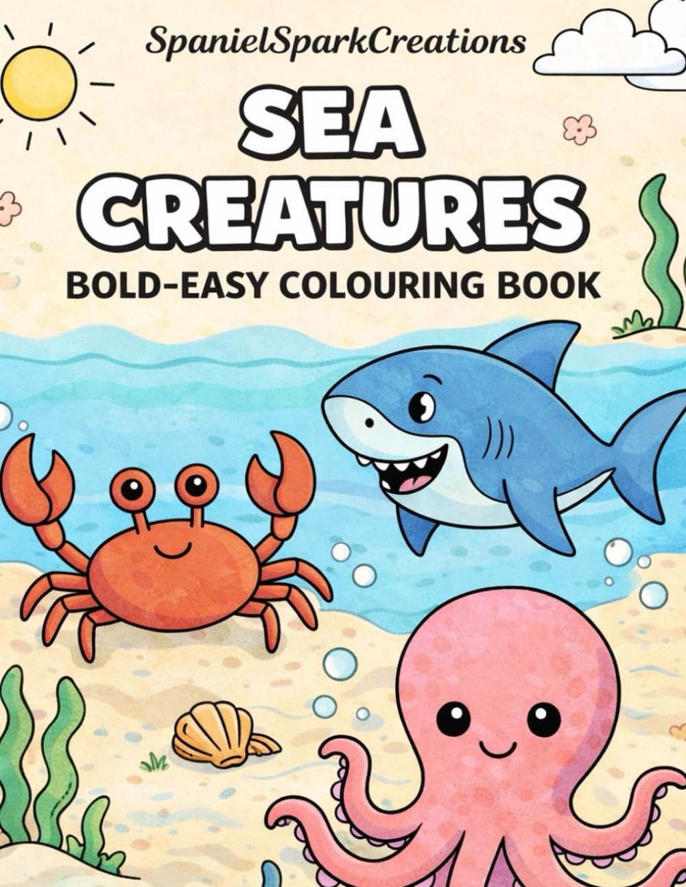 Sea Creatures Colouring Book