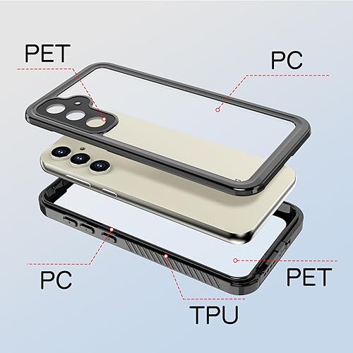Miniatura 3 de Funda impermeable para Samsung Galaxy A03S con protector de pantalla integrado, resistente al agua, a prueba de polvo, a prueba de golpes, a prueba