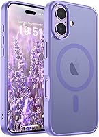 Vista 232 de SUPFINE - Funda magnética para iPhone 13 Pro Max (compatible con MagSafe), (protección contra caídas de grado militar de 10 pies), delgada, Negro