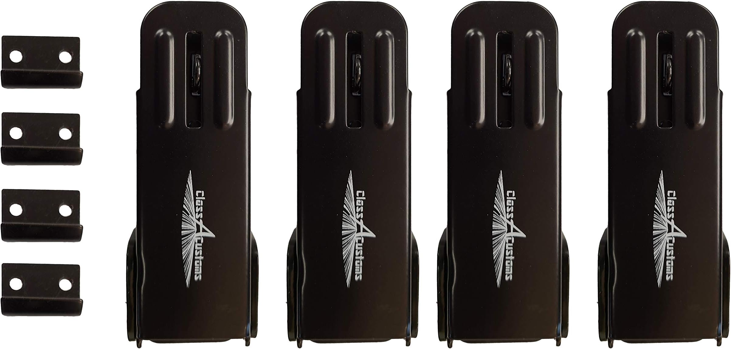 Class A Customs | Four (4) Pack of Black Locking Fold Down Camper Latch and Catch