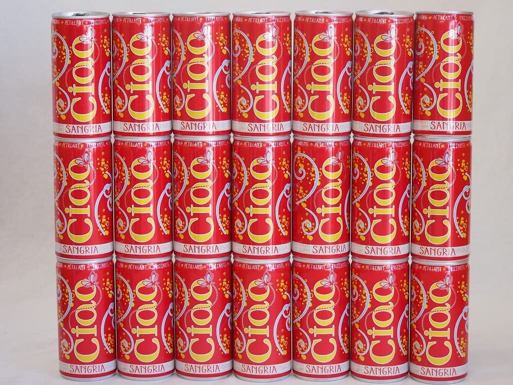 Amazon.co.jp: 飲みきりワイン缶21本セット(イタリアチャオ サングリア 