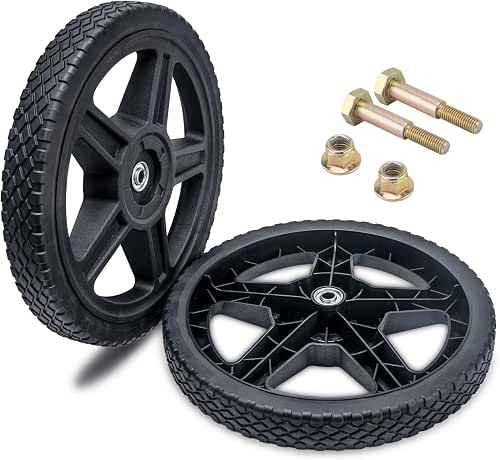 ASDFGHT 14 Inch Lawn Mower Wheels (2-pack) Fits Most Standard