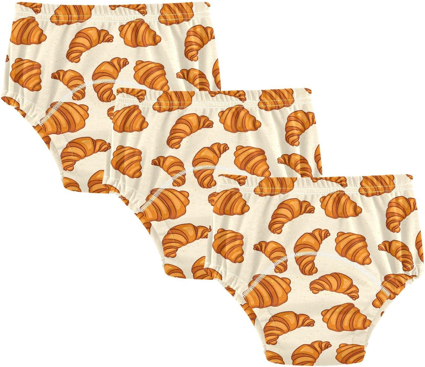 Croissant Bread Toddler Potty Training Underwear Cotton Absorbent Soft Baby Girl Boy Toilet Training Pants 3T