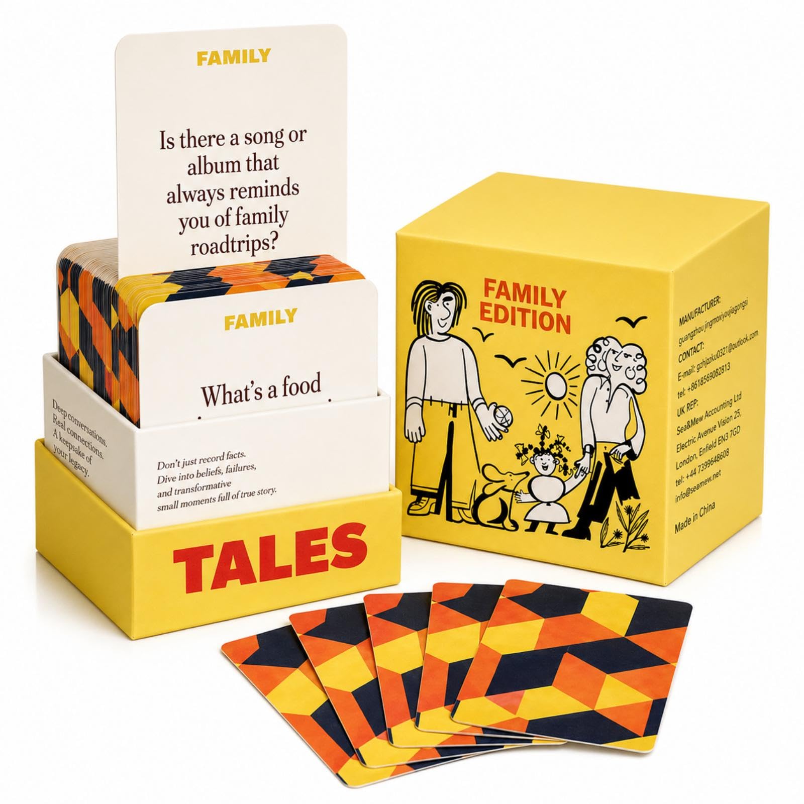 Card Games for Families Tales Cards, 150 Pcs Tales Family Edition Card Game
