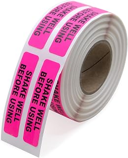 Shake Well Before Using Veterinary Labels, 0.375” x 1.625”, 500 Labels/Roll | Used on Cages, Records, and Chart Sheets - Perfect for Veterinary Offices and Hospitals | LabelValue Brand
