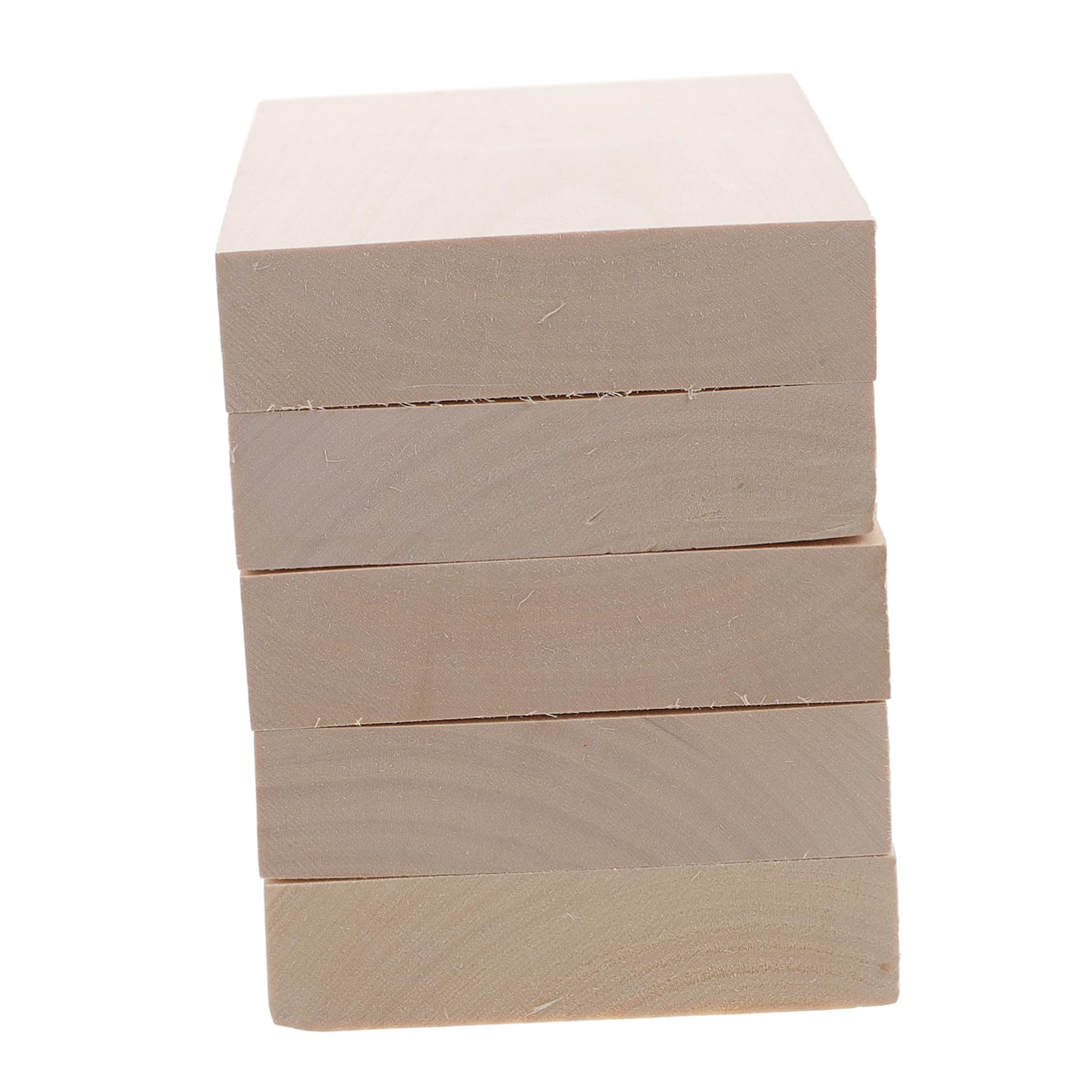 ARTIBETTER Unbehandelte Selbstgemacht Holzplanken aus Basswood 5 Stück Starke und Polierte Bastelholzplatten im Natürlichen Stil für Handarbeiten und Bastelsitzungen