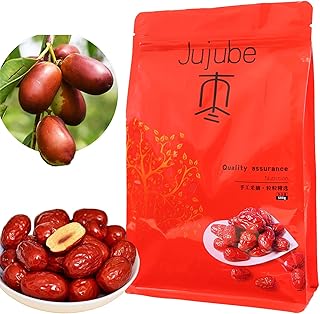 Wanhua hall 棗 なつめ ナツメ本 红枣 无农薬栽培 大枣 紅ナツメ 紅棗 大棗 硫黄なし 特級和田駿棗 特大500g (無添加/大容量)ナツメ ドライフルーツ そのまま食べられる 薄い皮と厚い肉