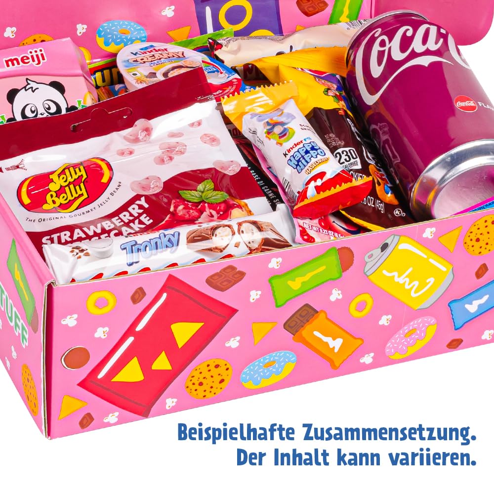 American Uncle Snackbox - Geschenkideen für Mutter Weihnachten, Geburtstag, Muttertag – Box mit 20 amerikanischen und internationalen Snacks