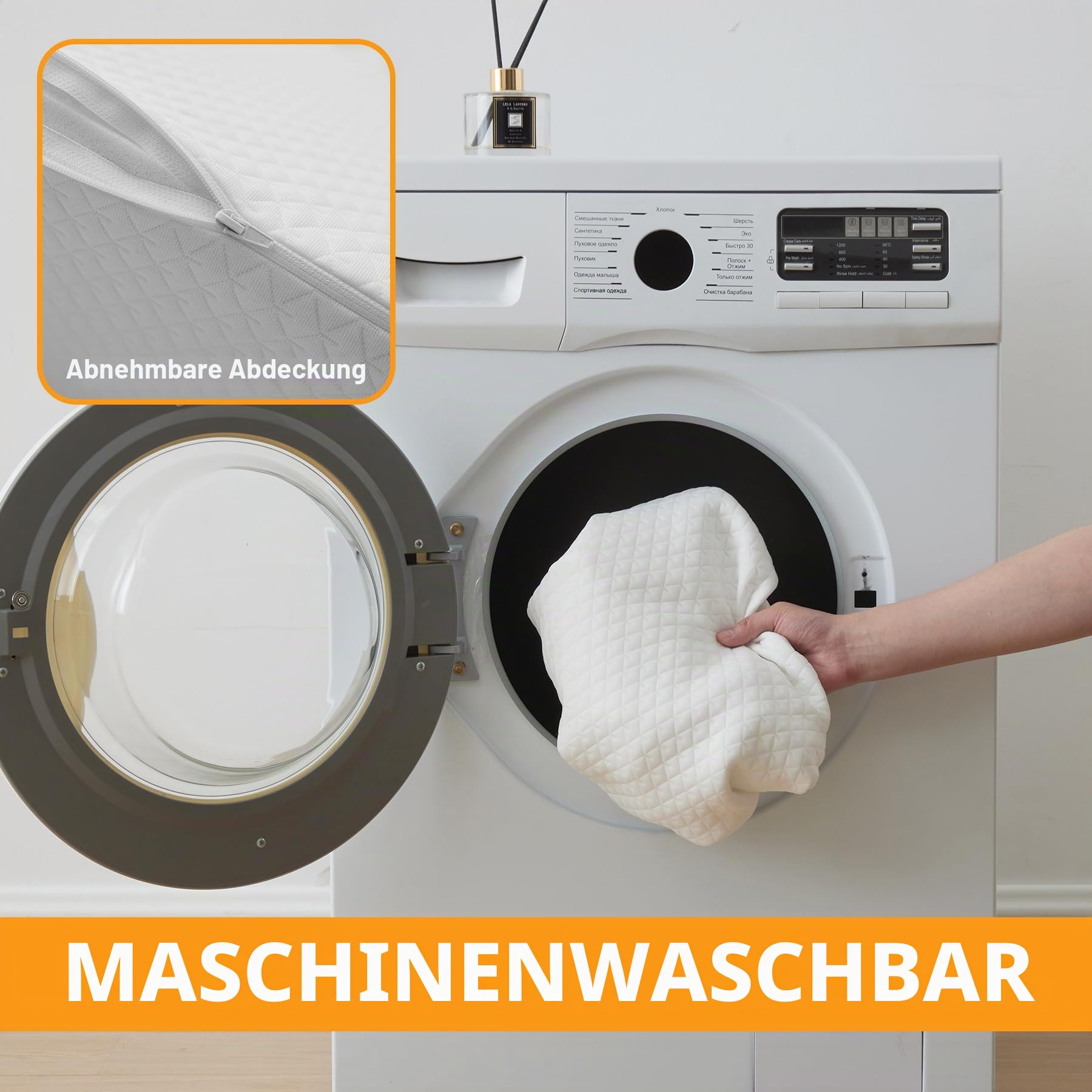 Ruqmuis Kniekissen für Rückenschlafen, 20,3 cm Knie-Keilkissen zur Erhöhung des Knies, Beinkissen zur Linderung von Rückenschmerzen, Dreieckskissen, Beinerhöhungskissen für nach Operationen