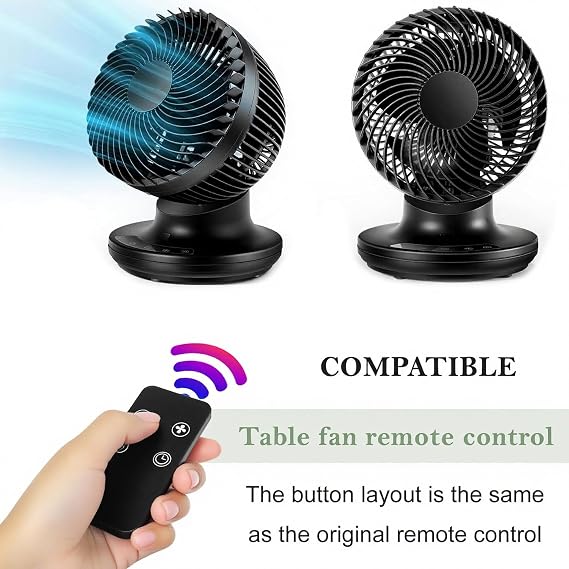 Replacement Remote Control for Table Fan,Compatible with OmniBreeze 6 Inch Table/Circulator Fan.(1Pack)
