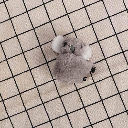 Miniatura 3 de 2 pinzas para el pelo de koala de peluche, lindos clips de dibujos animados de koala de peluche, mini horquillas, accesorios para el cabello para