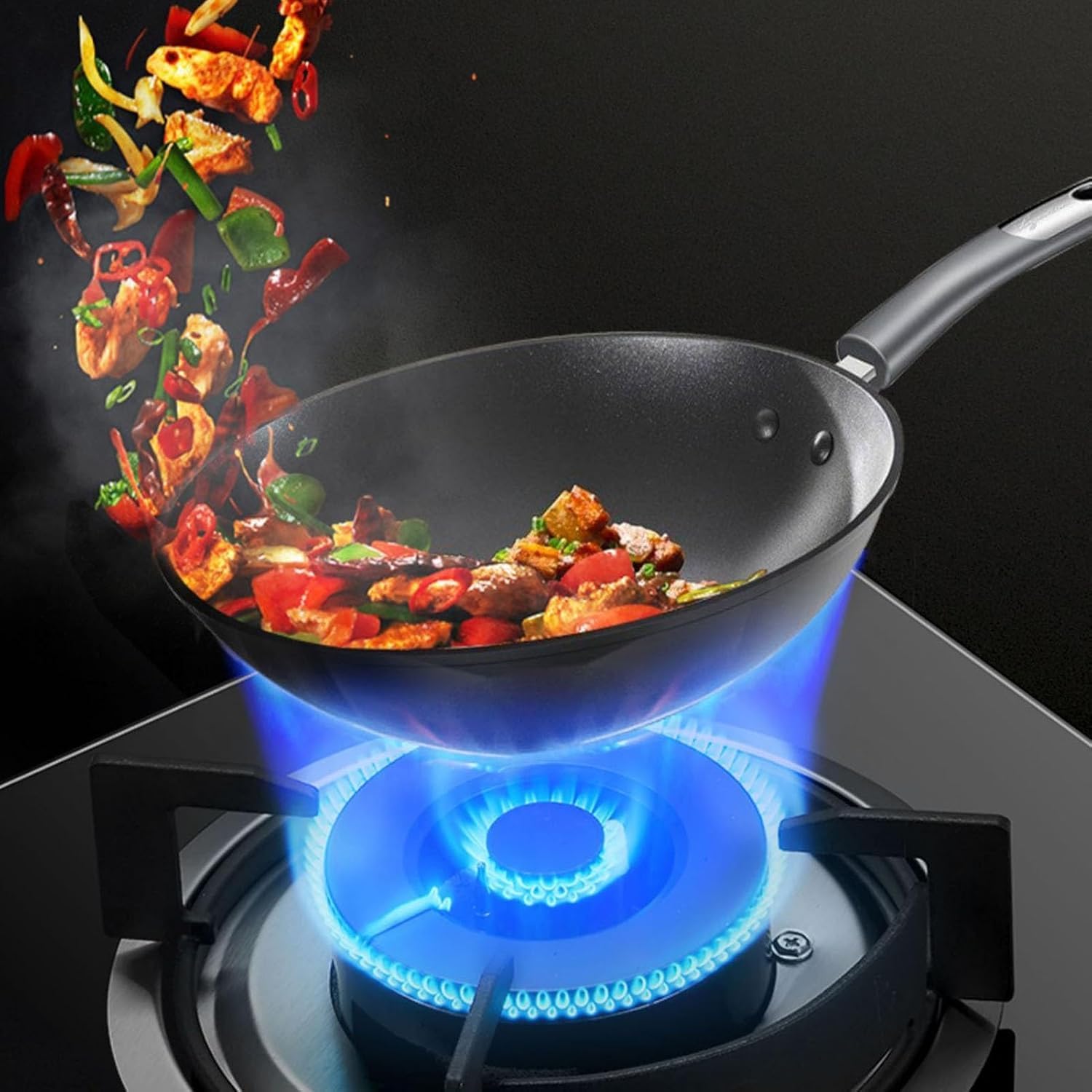 Gas Stove,NG/LPG Convertible,Gas Hob Cooker with Flame Out Protection,Desktop/Embedded Burner,for Home Camping Garden Catering,5KW/17060BTU(Lpg)