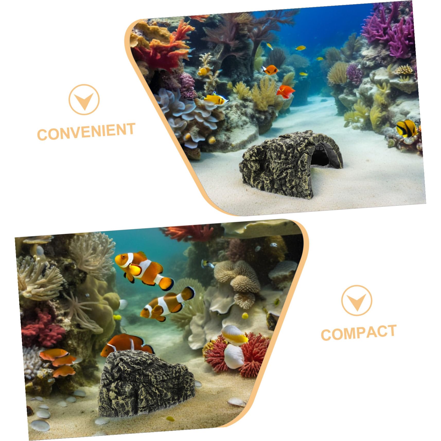 BESTonZON 2stücke Sonnenplattform Für Schildkröten Reptilien-Terrarium-zubehör Dekoration Für Garnelen Und Amphibien-terrarien Kletterrampe Aus Kunstharz Gemütlicher Rückzugsort Für Kleine e