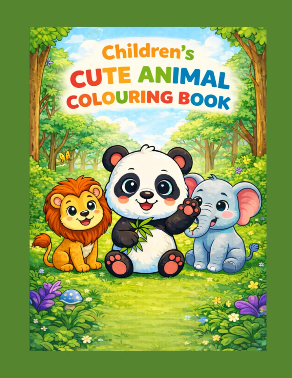Children’s Cute Animal Colouring Book: Fun and Easy Colouring for Kids