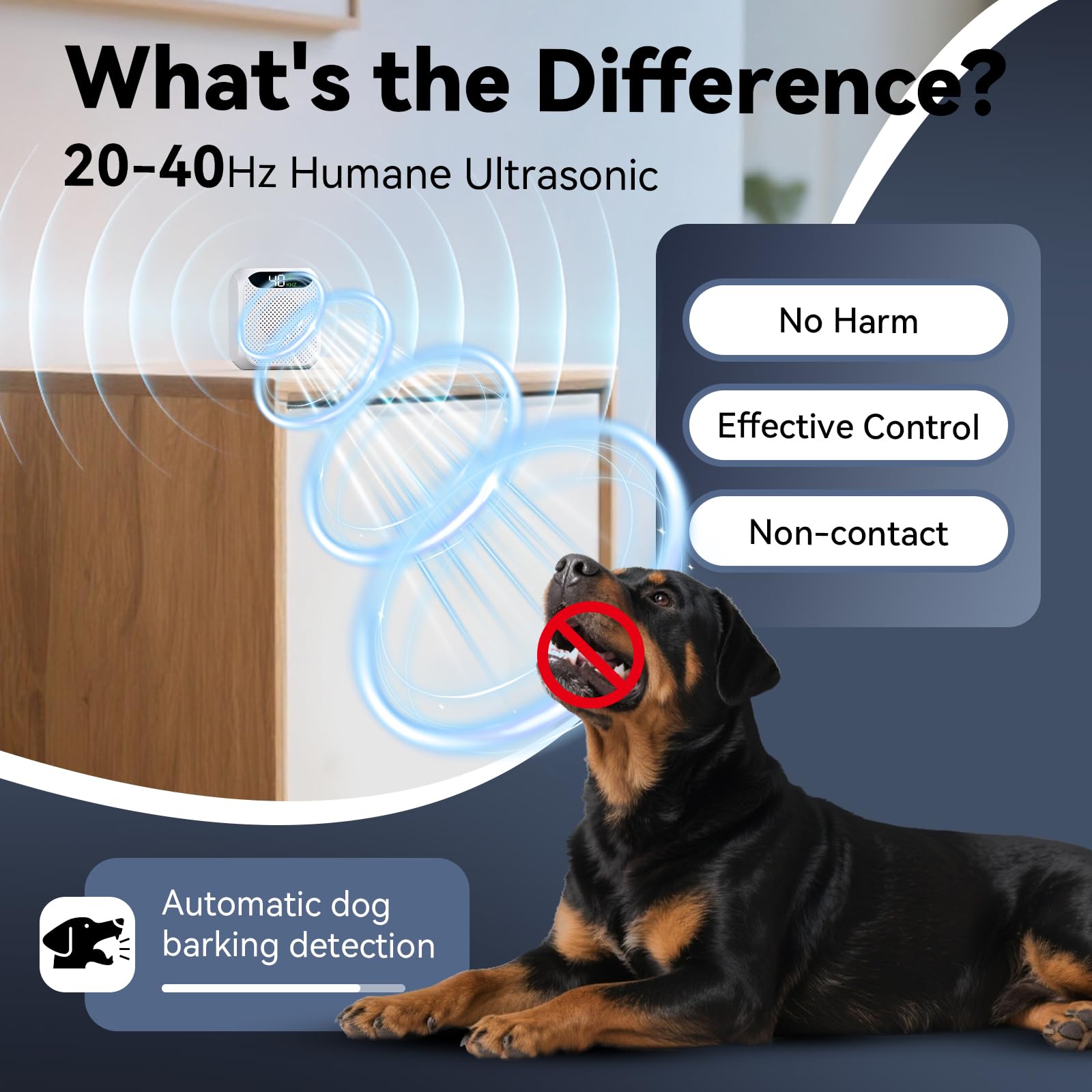 MALOK Dispositif anti-aboiement pour chiens, dispositif de dissuasion