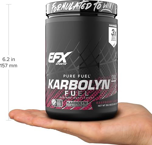 Miniatura 143 de EFX Sports Karbolyn Fuel | Polvo de carbohidratos de rápida absorción | Carga de carbohidratos, energía sostenida, recuperación rápida, sin