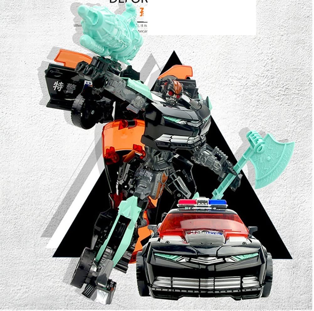 Amazon.co.jp: トランスフォーマーのおもちゃ ブラックパトカー変形