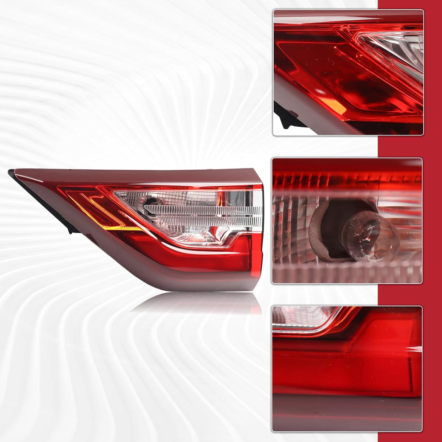 LED Inner Tail Light Rear Lamp Assembly Compatible with 2018-2021 Chevy Traverse Right Passenger Side 85164975