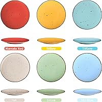 Vista 3 de juego de platos para cena de 11 pulgadas, 6 unidades - Aptos para microondas, horno y lavavajillas, resistentes a las rayaduras, platos de porcelana