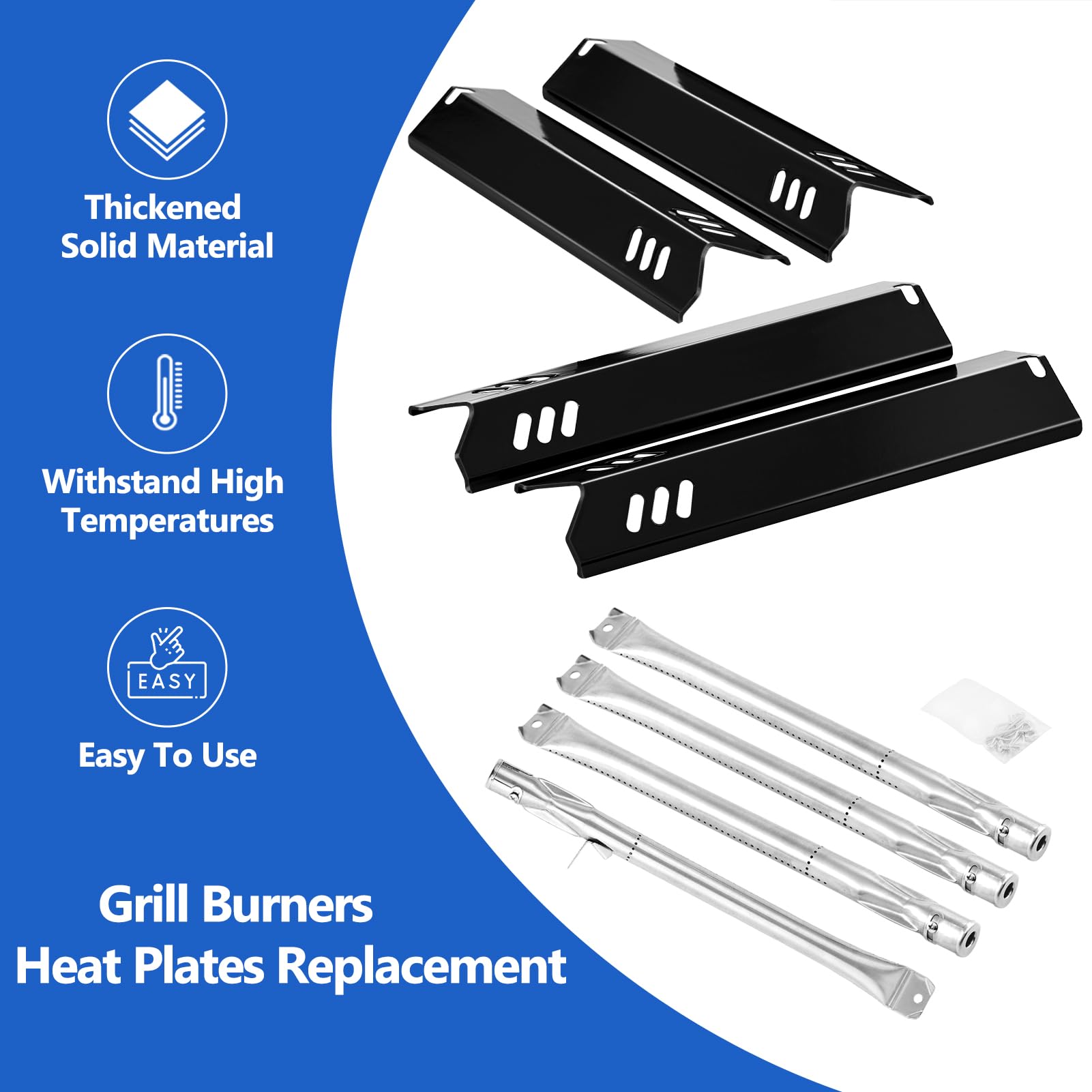 GR2215120-OG-00 - Piezas de repuesto para parrilla gourmet al aire libre, quemadores, placas de calor GR2215101-OG-00 FSOGBG1106, quemador, domador de llama, protector térmico, accesorios