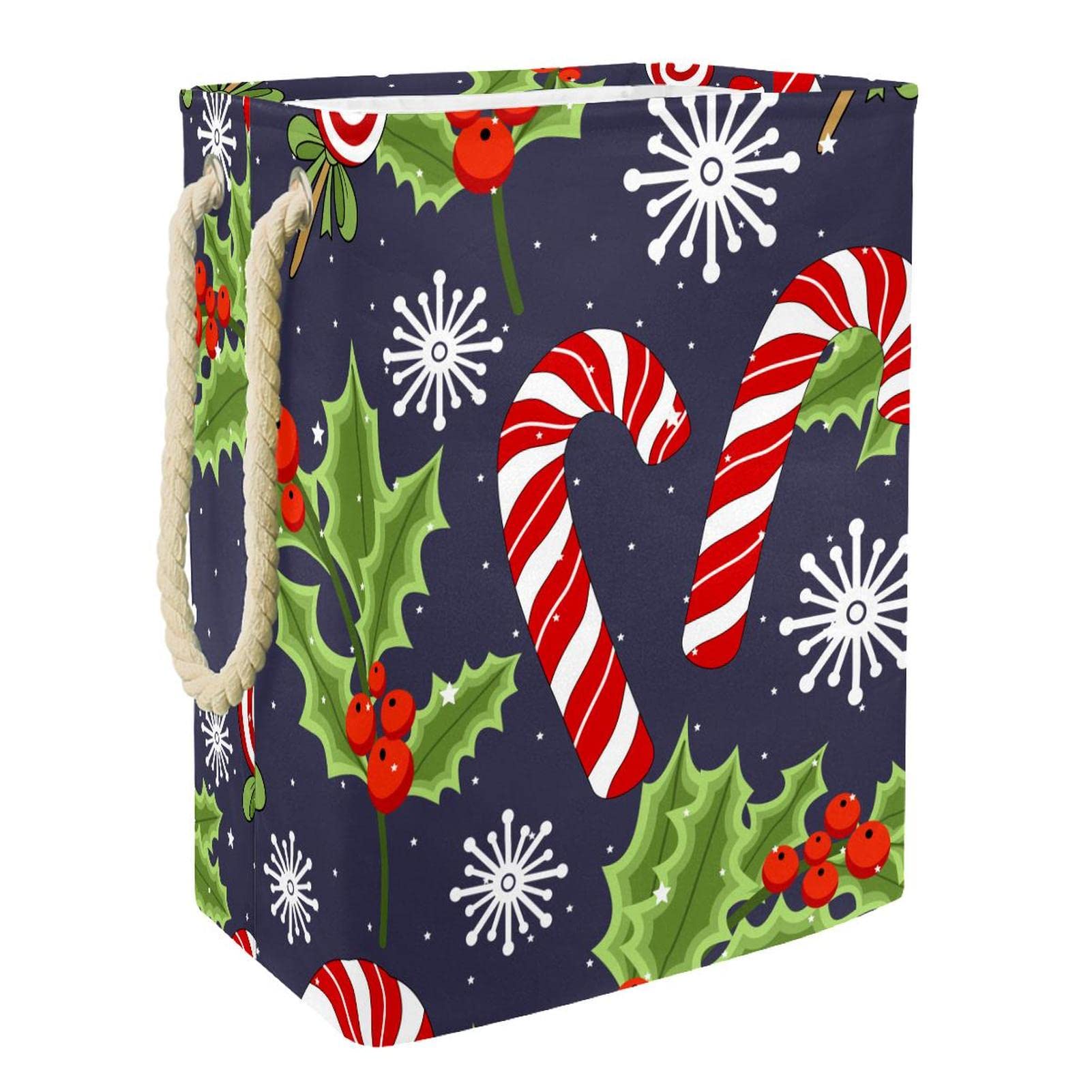 Panier à linge personnalisé Christmas Elements : rangement de vêtements pour dortoir