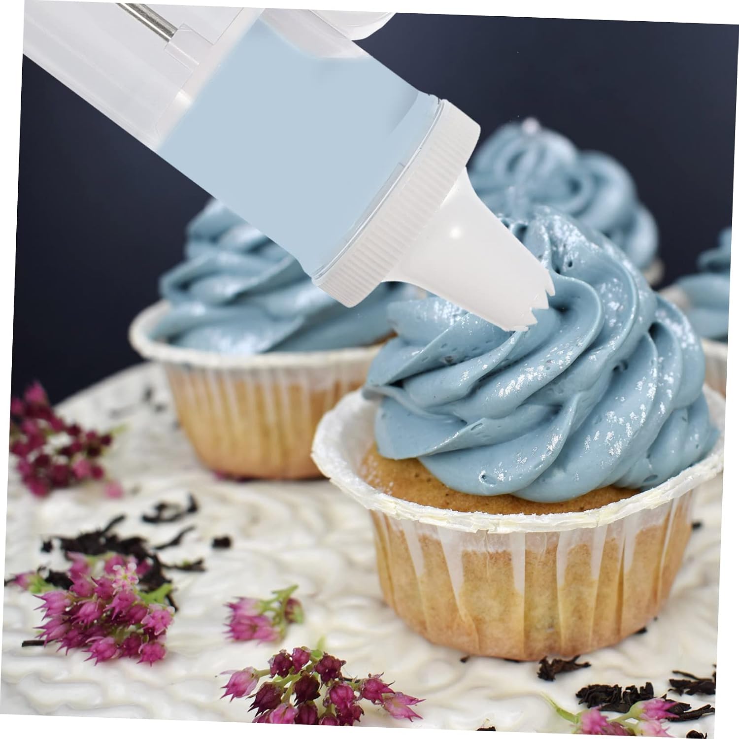 Multi Function Cake Piping Kit with Ergonomic Handle and Detachable Design Complete Cookie Press for Decorating Cupcakes Cakes and Pastries with Various Shaped Nozzles Easy to