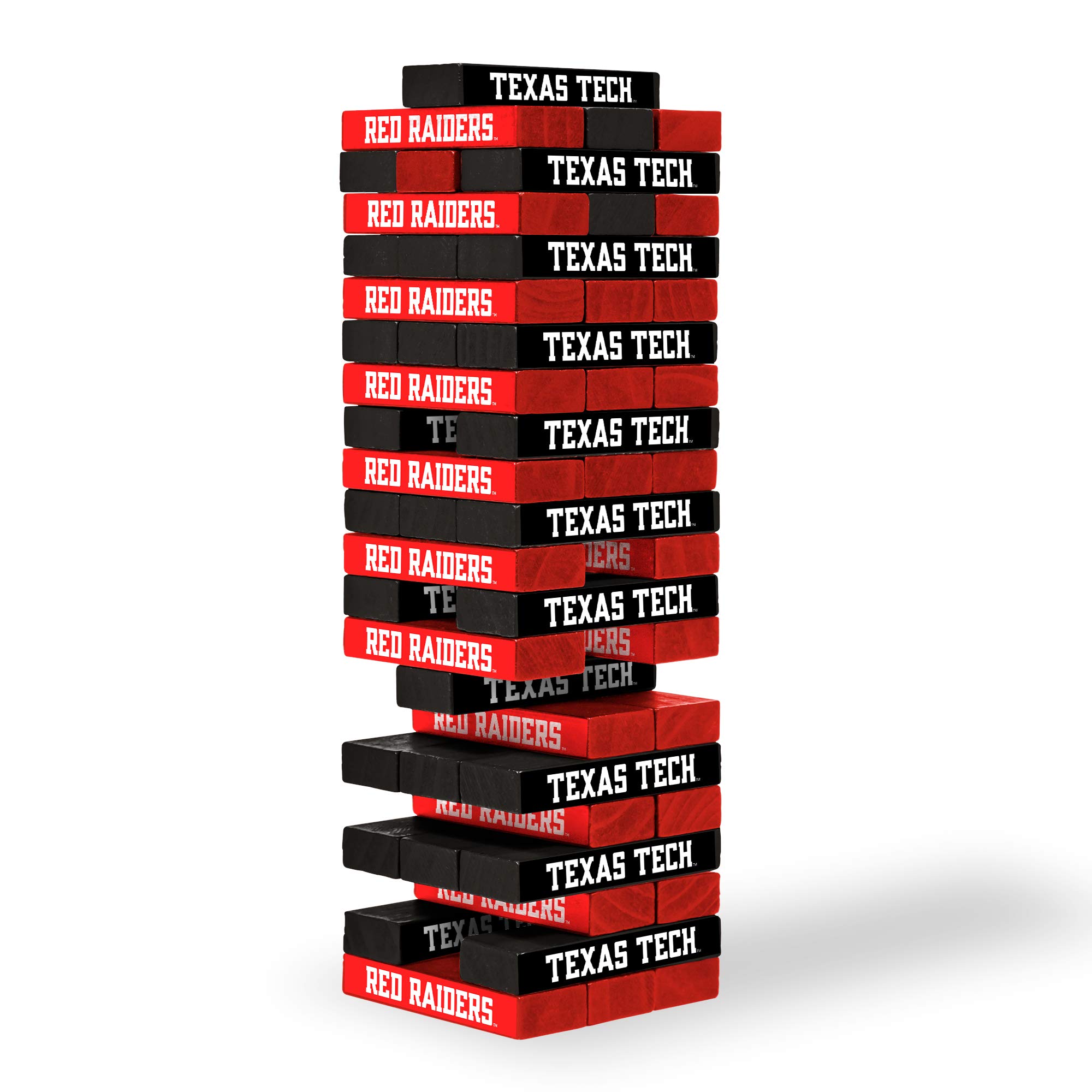 Wild Sports NCAA Pro Football Tabletop Stackers Block Game for College Football Fan, Dorm Game, Tailgate