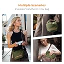 K&F CONCEPT Camera Sling Bag Small Camera Compact Case, Cute Soft Camera Pouch Handbag for Urban Street Photography gallery image